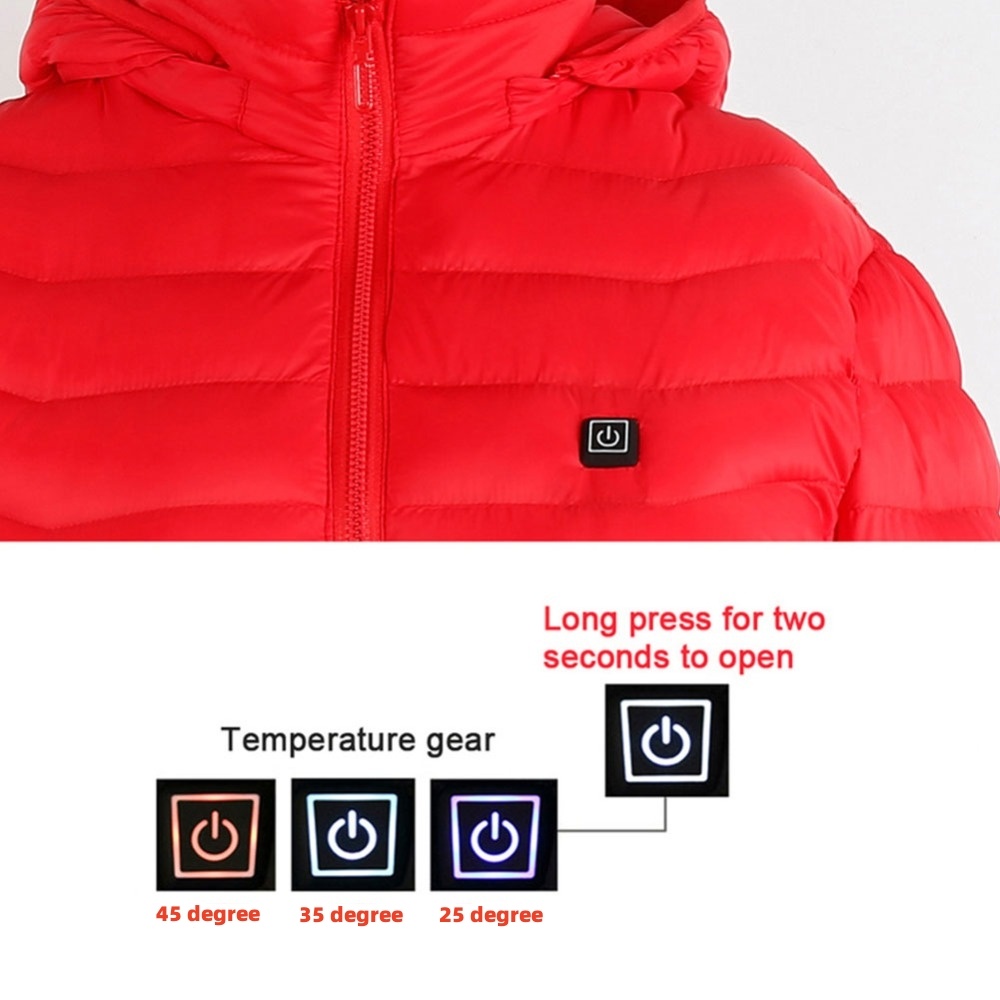 New Heated Jacket Coat USB Electric Jacket Cotton Coat Heater Thermal Clothing Heating Vest Men's Clothes Winter - Image 8