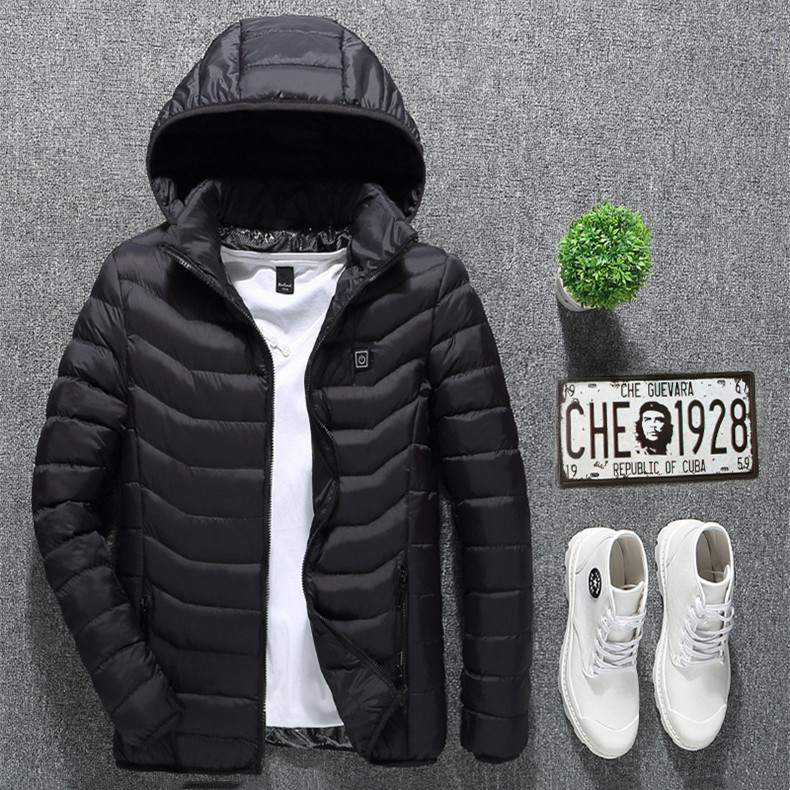 New Heated Jacket Coat USB Electric Jacket Cotton Coat Heater Thermal Clothing Heating Vest Men's Clothes Winter - Image 7