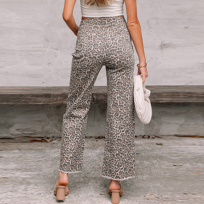 Women's European And American Personalized High Waist Frayed Jeans - Image 4