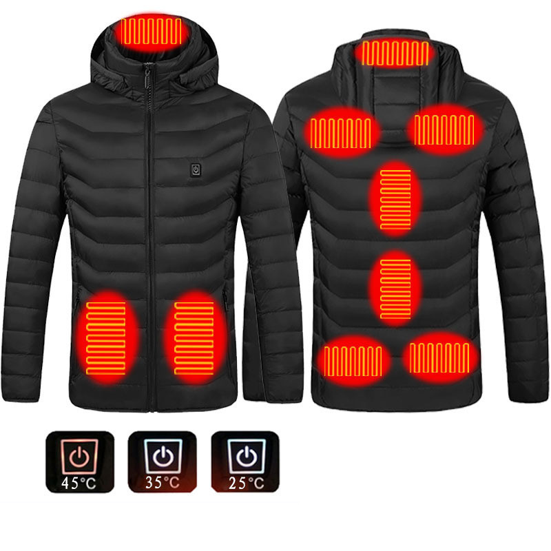New Heated Jacket Coat USB Electric Jacket Cotton Coat Heater Thermal Clothing Heating Vest Men's Clothes Winter - Image 9