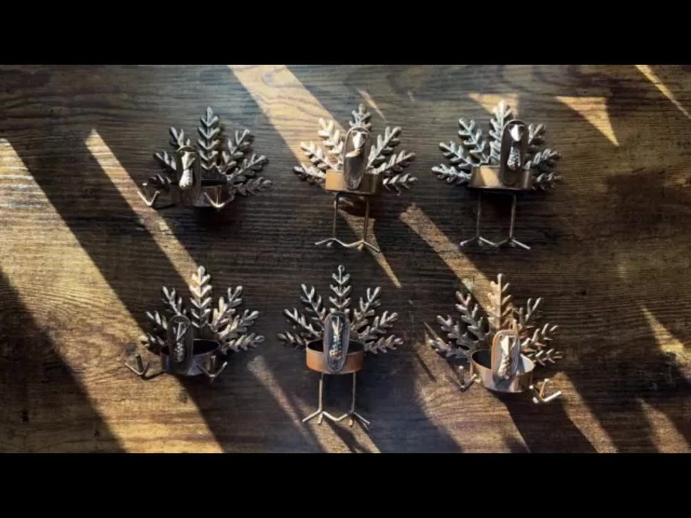 6pcs Christmas Thanksgiving Turkey Candle Holders, Tea Light Candle Holders Holiday Candle Holders Autumn Thanksgiving Decorations for Home, Table, Fireplace, Window - Image 20
