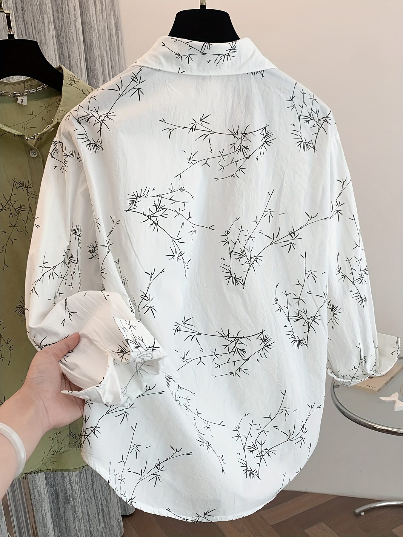 Women'S Summer Long-Sleeve Shirt - Casual And Versatile, Printed With A High-End Aesthetic, Trendy And Loose-Fitting Blouse That Slims And Conceals. - Image 5