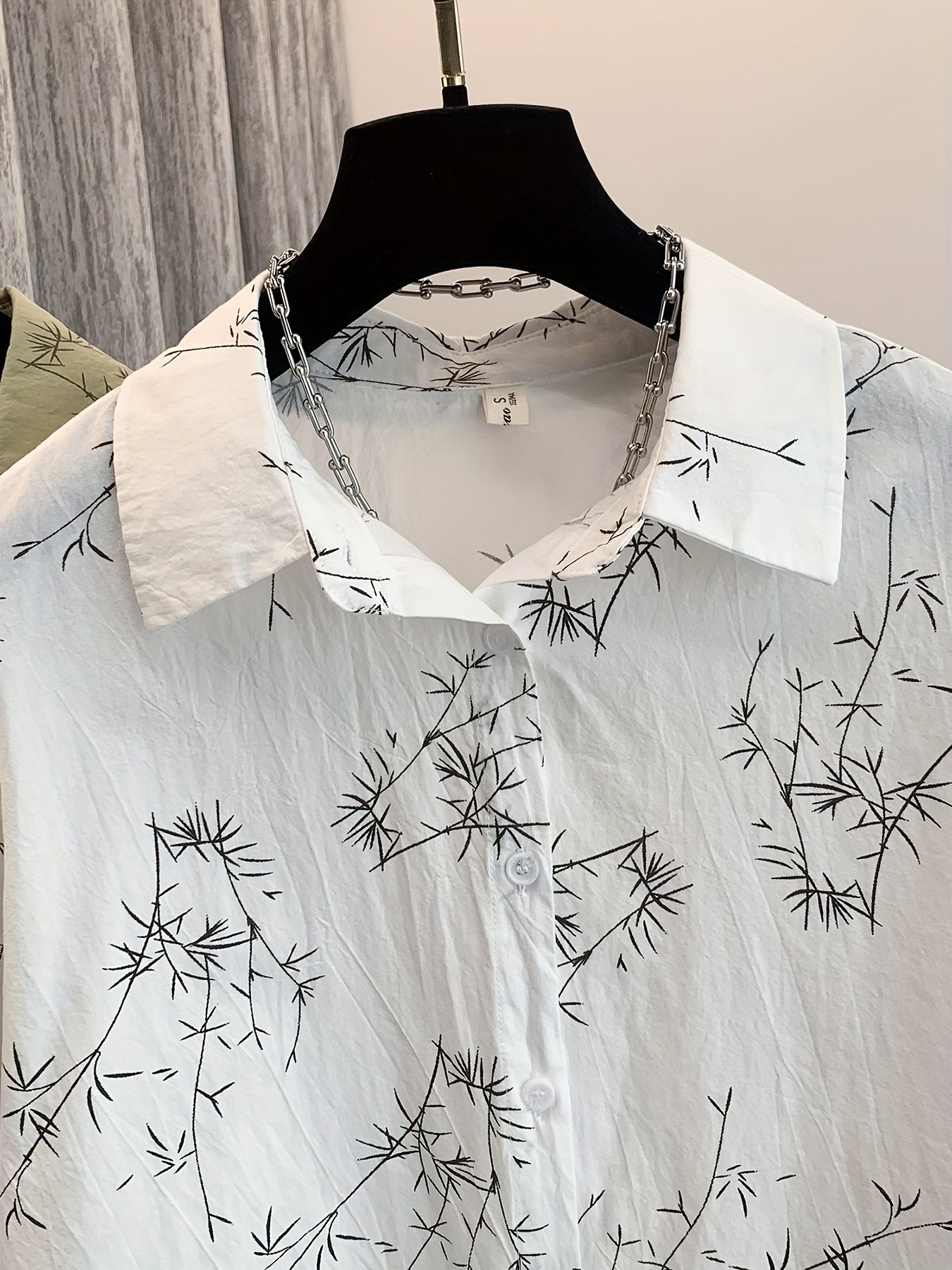 Women'S Summer Long-Sleeve Shirt - Casual And Versatile, Printed With A High-End Aesthetic, Trendy And Loose-Fitting Blouse That Slims And Conceals. - Image 3