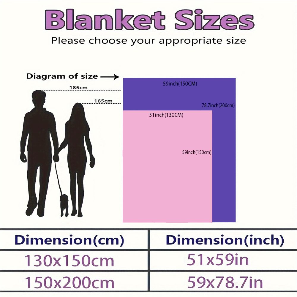 1 Flannel Blanket, Autumn Patchwork Plaid with 2D Printed Pumpkin and Acorn Designs, Warm Comfortable Soft Throw for Sofa Bed Couch Car Office Camping Travel Gift All-Season Use - Image 3