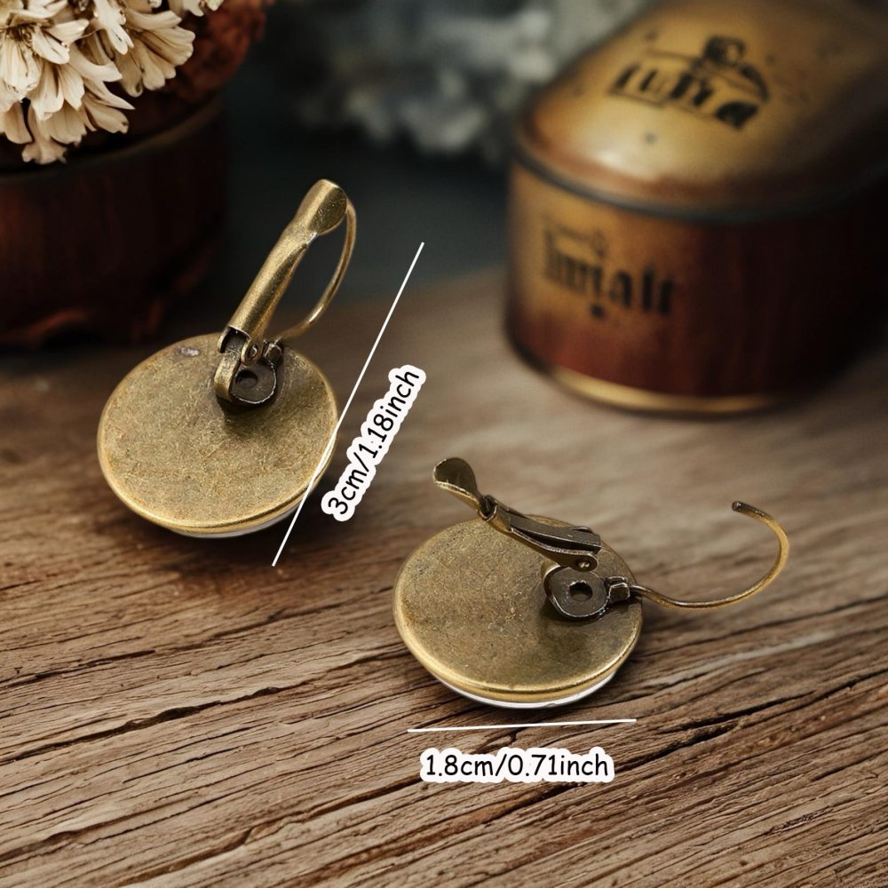 1 Pair Autumn Harvest Thanksgiving Earrings - Festive Pumpkin & Maple Leaf Design, Alloy Glass Beads, Elegant Style for Daily Wear, Gifts, and Holiday Celebrations, Gift Earrings | Seasonal Earrings | Alloy Construction, Thanksgiving Accessories, Without Battery - Image 3