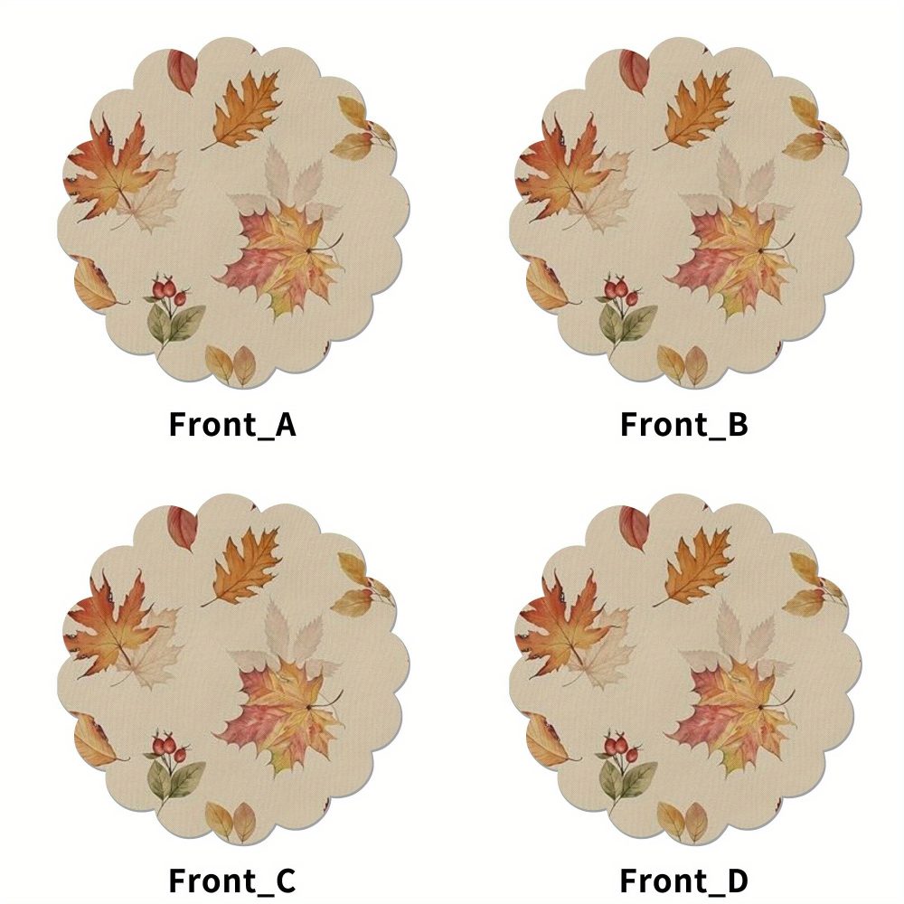 4pcs Autumn maple leaves Thanksgiving, Festive Centerpiece, Thanksgiving Decoration, Rustic Fall Decor, Maple Leaf Design, Highquality Textile, Decorative Leaves, Fall Foliage, Event Planners, Holiday Hosts - Image 8