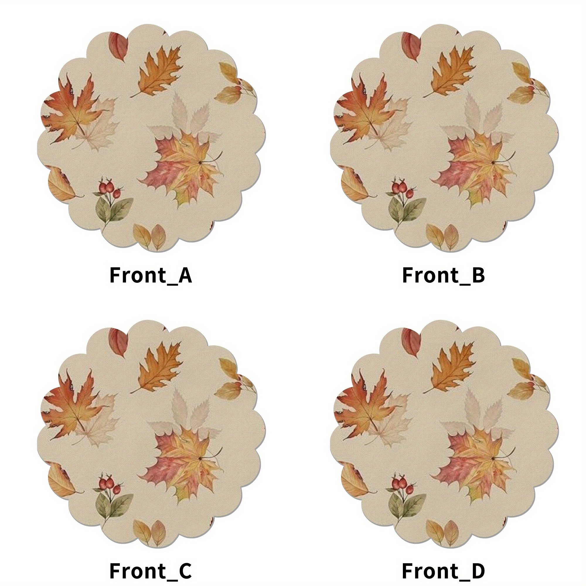 4pcs Autumn maple leaves Thanksgiving, Festive Centerpiece, Thanksgiving Decoration, Rustic Fall Decor, Maple Leaf Design, Highquality Textile, Decorative Leaves, Fall Foliage, Event Planners, Holiday Hosts - Image 8