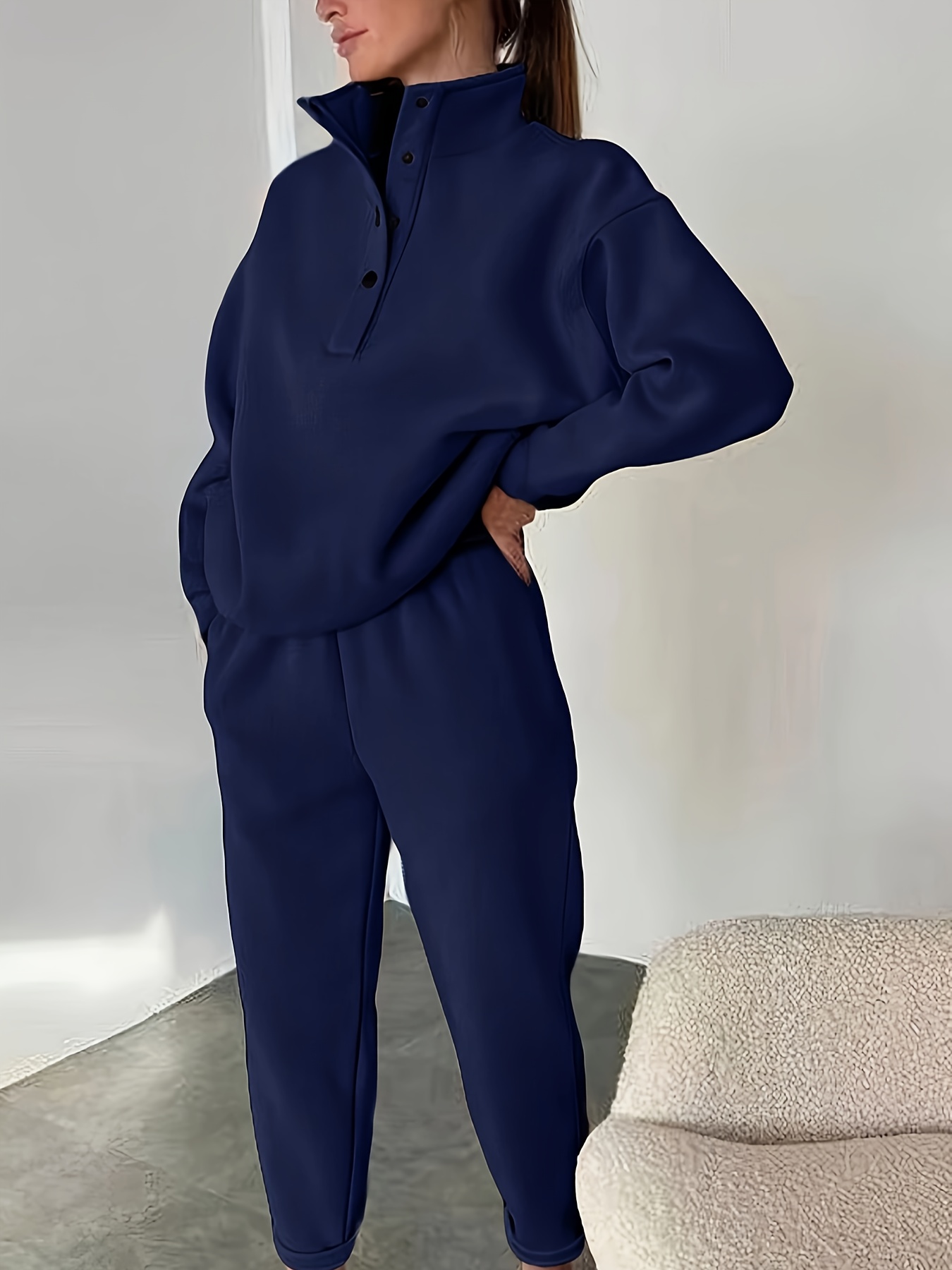 Autumn And Winter Women'S Clothing, European And American Fashion Sweatshirt & Pants Sets - Image 9