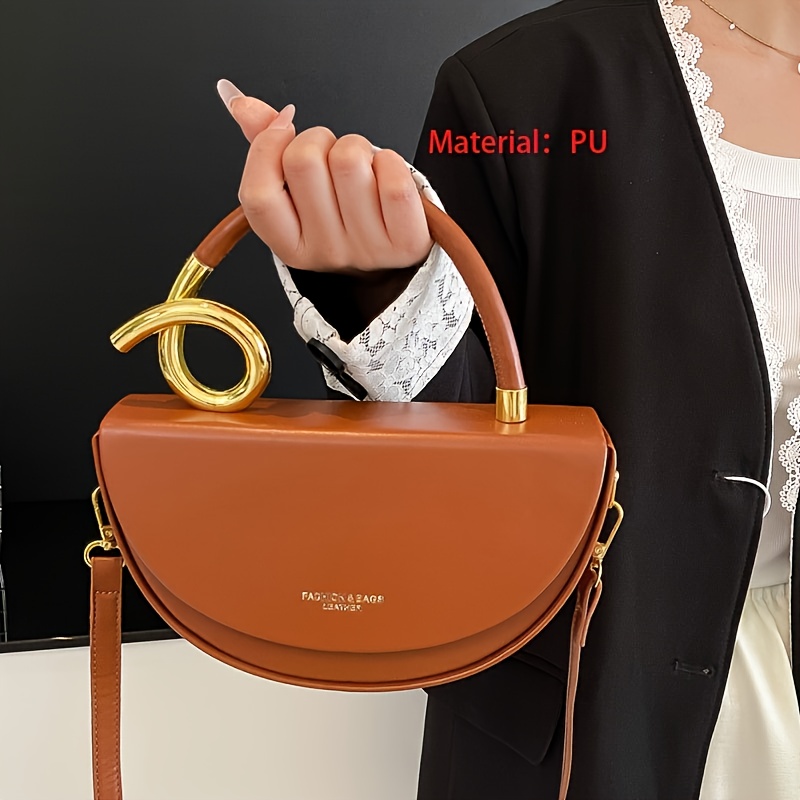 Women's -like Crossbody Handbag with Golden-Tone Hardware & Closure - Adjustable Strap, Golden-Tone Hardware White & Golden/Black Color Options, Minimalist Small Purse for Work, Travel, Commute - Phone & Lipstick-Friendly, Structured Rectangular Design & Smooth Edges, Button Closure, Lining, Solid Color, No Logo, Casual & (No-Wash PU Material), Phone Bag Crossbody, Designer Bags For Women High Quality, Luxurious Bag For Women, Louis Handbags For Women, Mini Handbag,