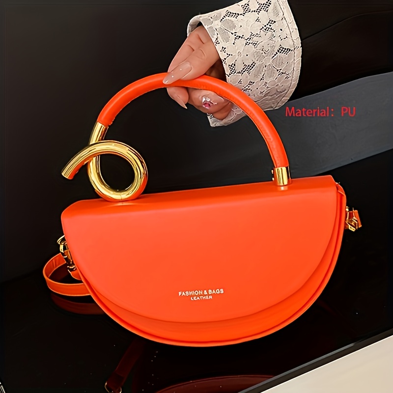 Women's -like Crossbody Handbag with Golden-Tone Hardware & Closure - Adjustable Strap, Golden-Tone Hardware White & Golden/Black Color Options, Minimalist Small Purse for Work, Travel, Commute - Phone & Lipstick-Friendly, Structured Rectangular Design & Smooth Edges, Button Closure, Lining, Solid Color, No Logo, Casual & (No-Wash PU Material), Phone Bag Crossbody, Designer Bags For Women High Quality, Luxurious Bag For Women, Louis Handbags For Women, Mini Handbag, - Image 3