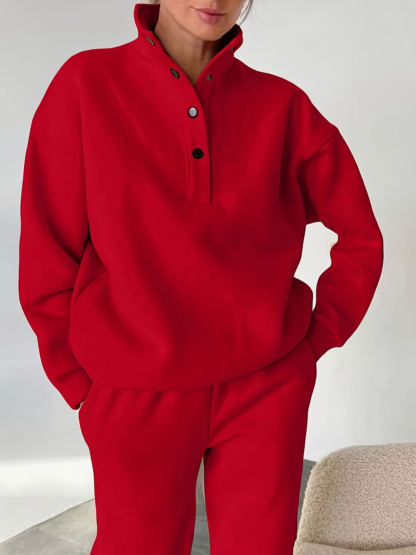 Autumn And Winter Women'S Clothing, European And American Fashion Sweatshirt & Pants Sets - Image 6