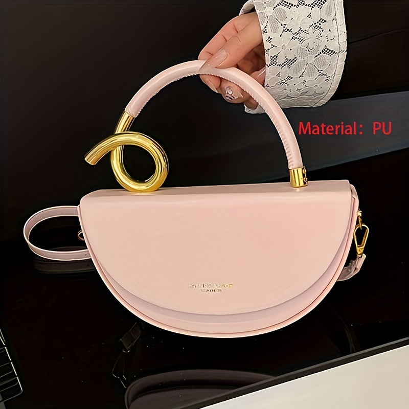 Women's -like Crossbody Handbag with Golden-Tone Hardware & Closure - Adjustable Strap, Golden-Tone Hardware White & Golden/Black Color Options, Minimalist Small Purse for Work, Travel, Commute - Phone & Lipstick-Friendly, Structured Rectangular Design & Smooth Edges, Button Closure, Lining, Solid Color, No Logo, Casual & (No-Wash PU Material), Phone Bag Crossbody, Designer Bags For Women High Quality, Luxurious Bag For Women, Louis Handbags For Women, Mini Handbag, - Image 9