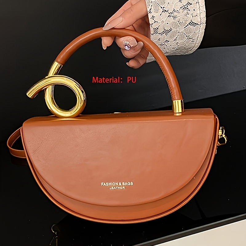 Women's -like Crossbody Handbag with Golden-Tone Hardware & Closure - Adjustable Strap, Golden-Tone Hardware White & Golden/Black Color Options, Minimalist Small Purse for Work, Travel, Commute - Phone & Lipstick-Friendly, Structured Rectangular Design & Smooth Edges, Button Closure, Lining, Solid Color, No Logo, Casual & (No-Wash PU Material), Phone Bag Crossbody, Designer Bags For Women High Quality, Luxurious Bag For Women, Louis Handbags For Women, Mini Handbag, - Image 11