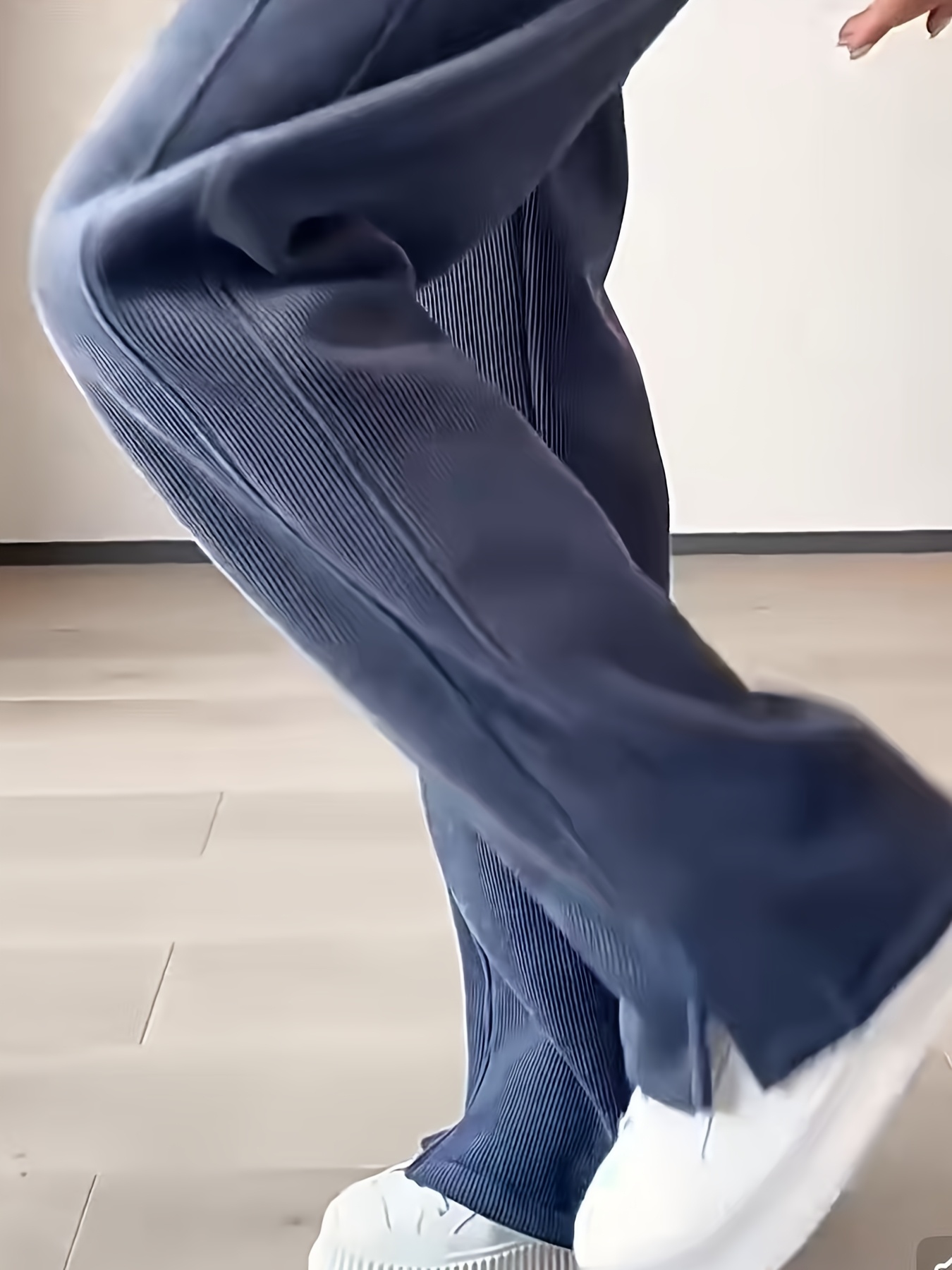 Women's High Waist Winter Pants with Thickened Fleece Lining & Elastic Waistband - 9-Inch Length Cold-Proof Warm Trousers, Tummy Control & Boot-Cut Leg for Casual & Formal Outfits, Solid Color Elegant Straight-Leg Pants (Hand Wash/Dry Clean) - Autumn/Winter Fashion - Image 8