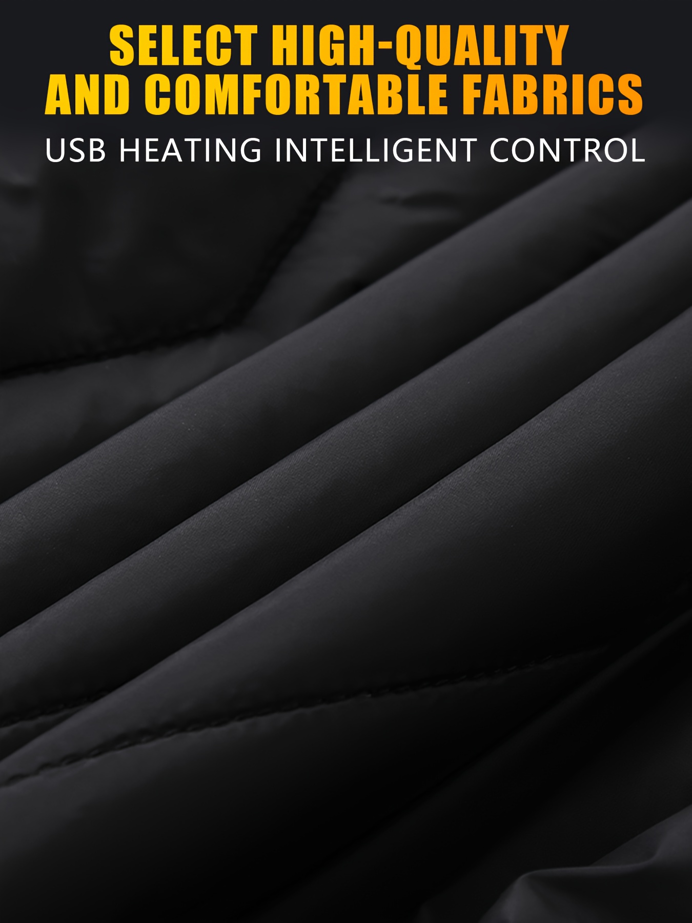 9-Zone Jacket, Warm Coat, 3-Temperature Settings, Portable, Power Bank Compatibility (Not Included), Machine Washable, for Outdoor Winter Cycling and Fishing - Image 6