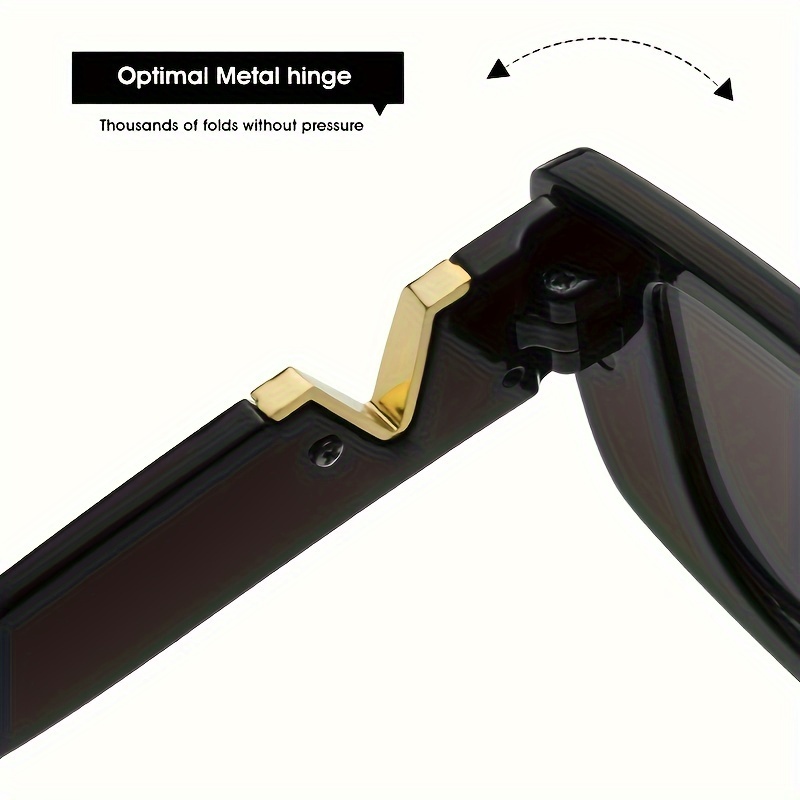 Chic Cat Eye Fashion Glasses for Women - Luxury V-Letter Design, Anti-Glare Lens, Lightweight PC Frame, Perfect for Driving & Fashion - Image 8