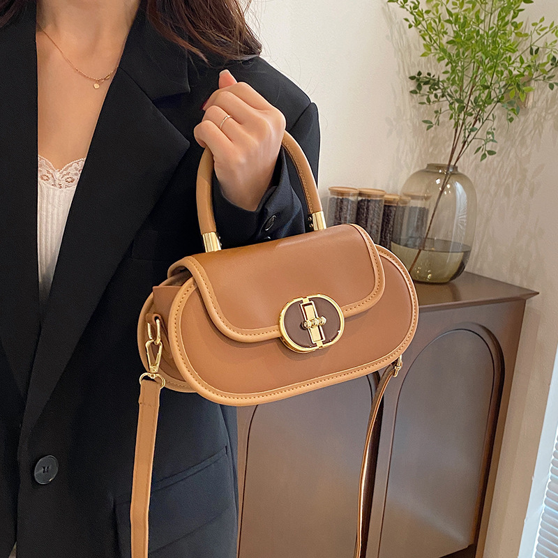 Trendy French Design Women Bag 2025 Autumn Zip Closure Crossbody Shoulder Purse Small Handbag - Image 4